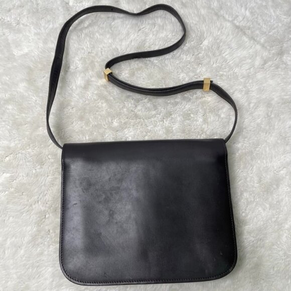 Celine Women's Brown Calfskin Leather Large Classic Box Bag One Size - Picture 13 of 14